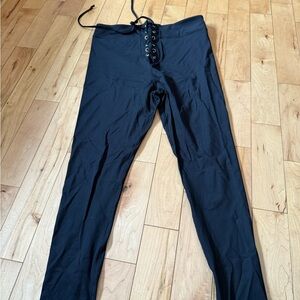 White Birch Black Leggings